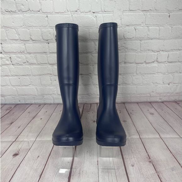Ugg Shelby Matte Navy Rain Boots Women’s Size 5 (S/N 1098249) - Picture 5 of 11